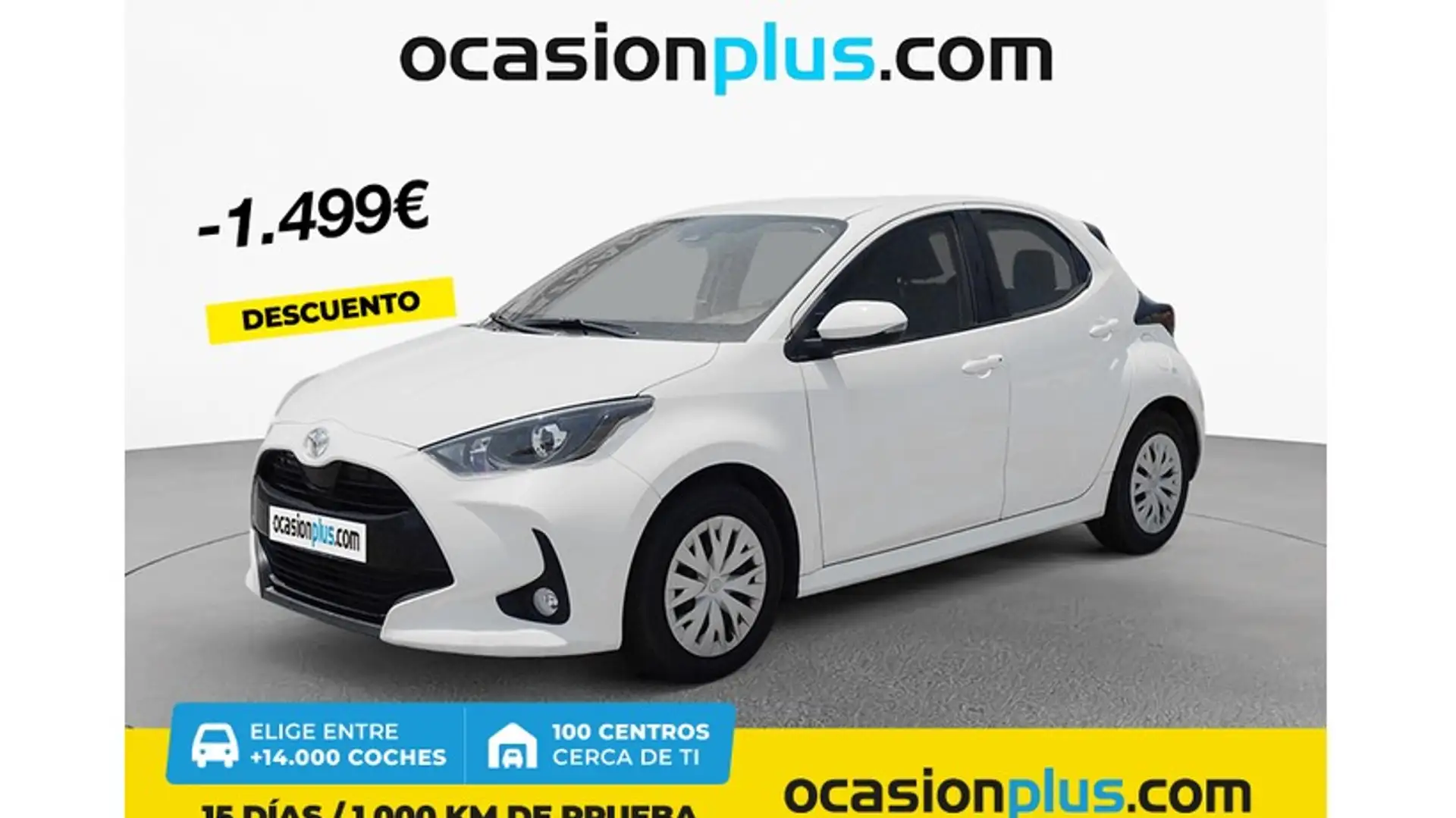 Toyota Yaris 1.0 Active Blanc - 1