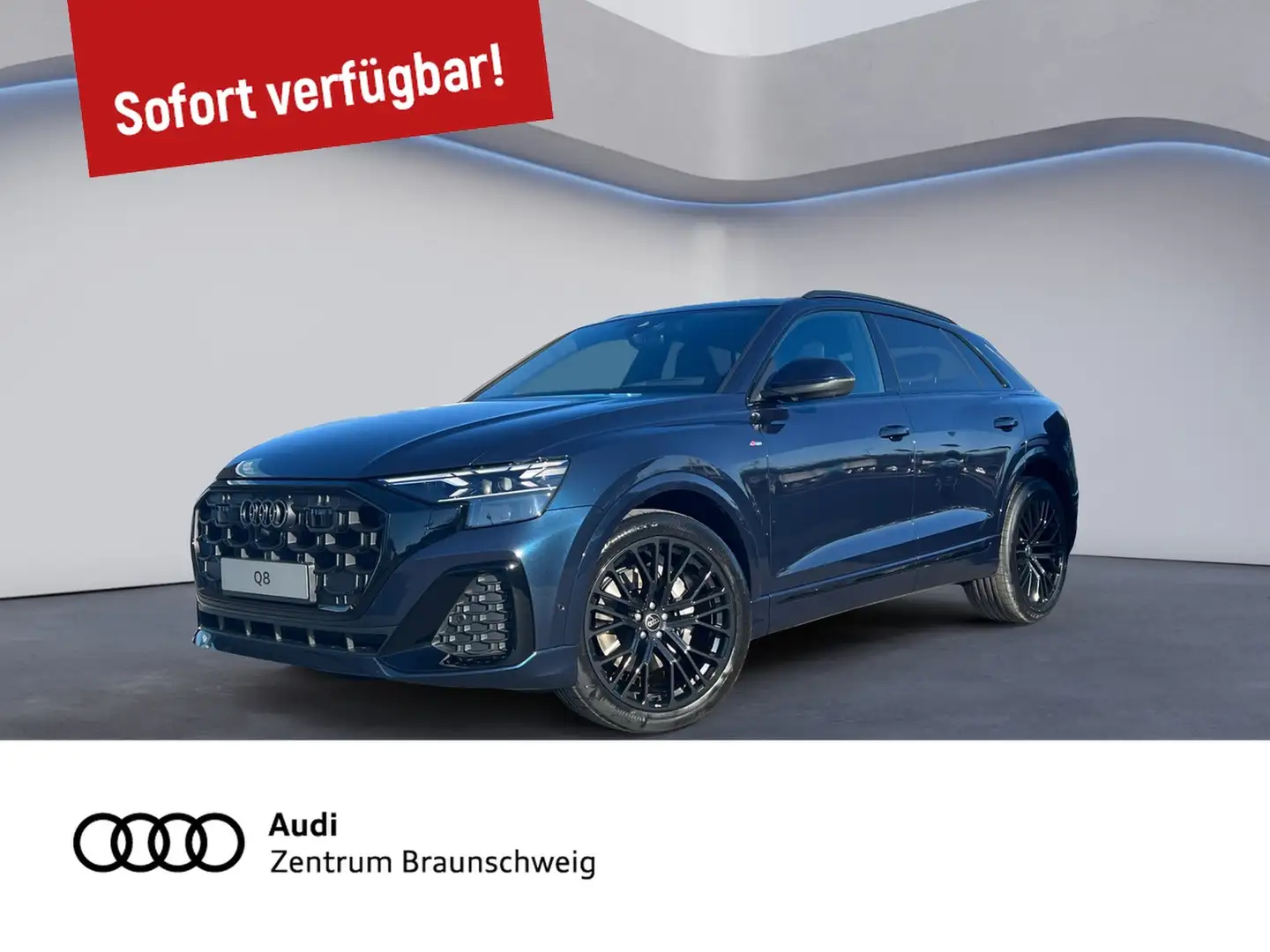 Audi Q8 SUV 50 TDI quat. S line LASER+AHK+PANO+MEMORY Blau - 1