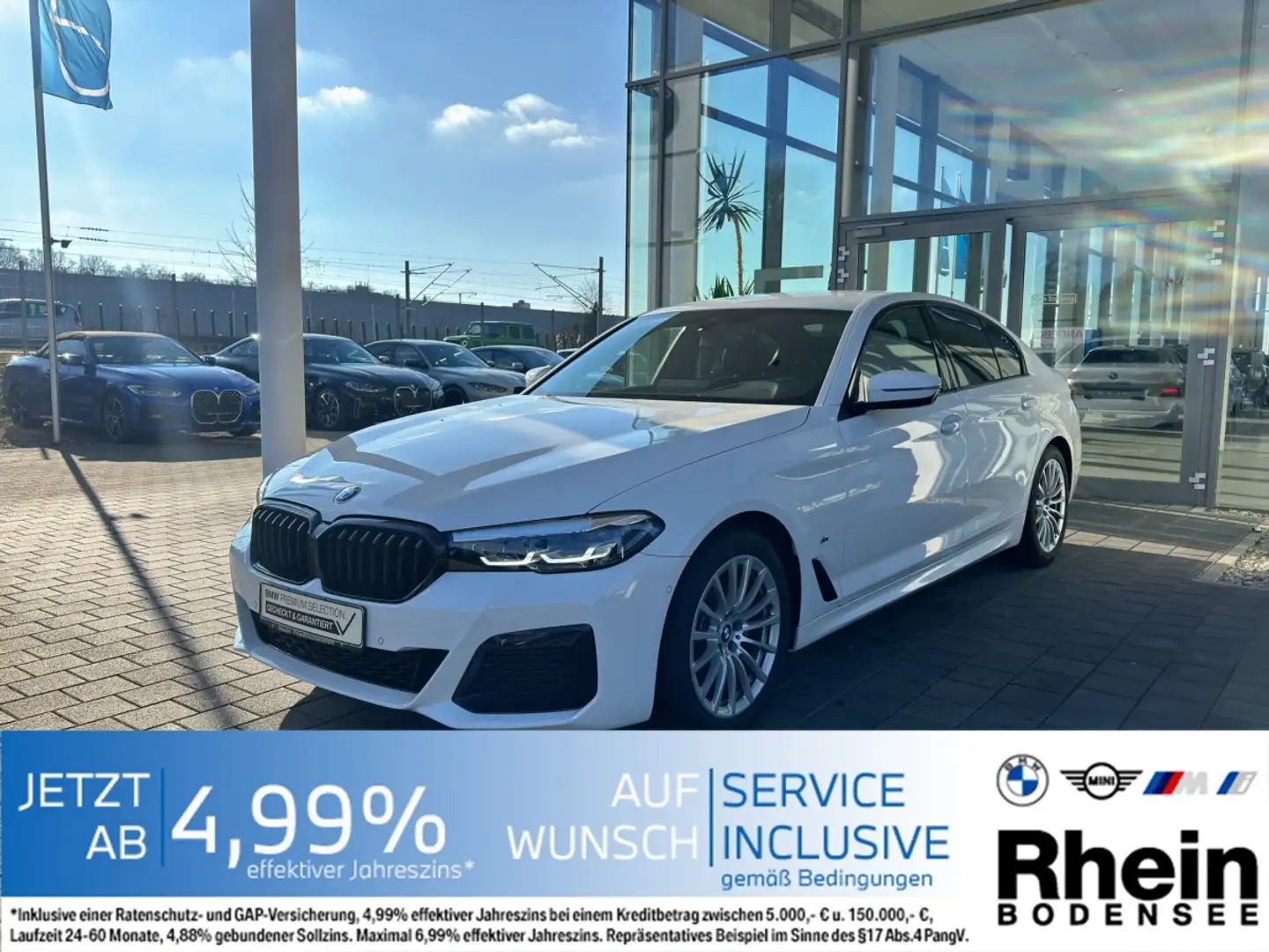 BMW 520 i Limousine M Sport HiFi SH Rückfahrkamera Blanc - 1