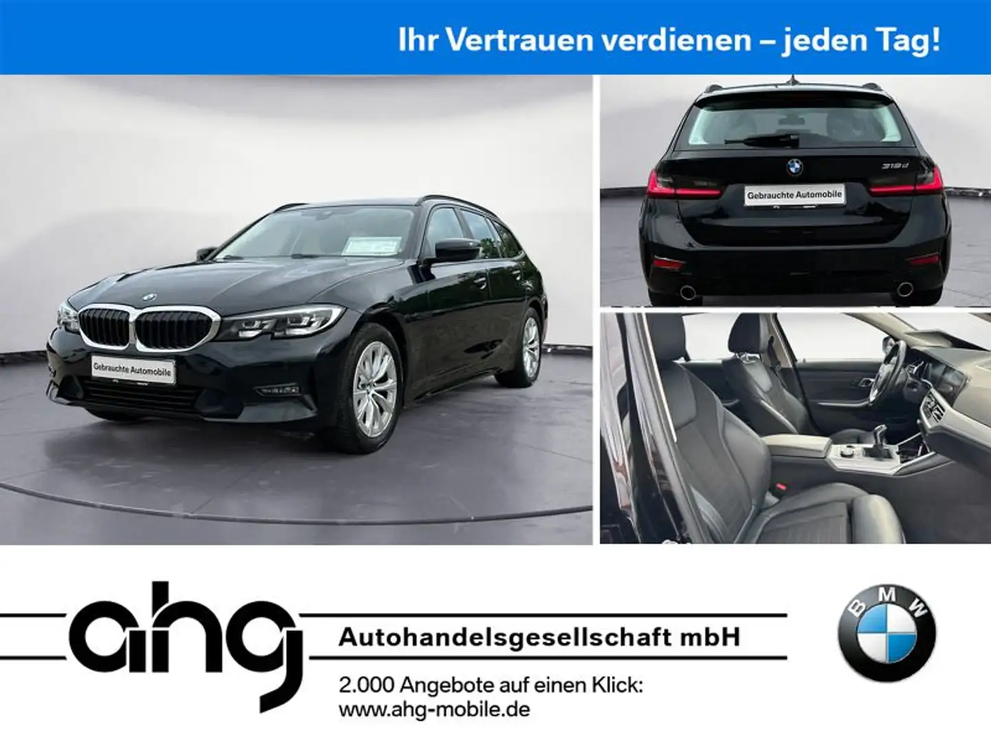 BMW 318 d Touring Navi Sportsitze PDC Sitzhzg. Schwarz - 1