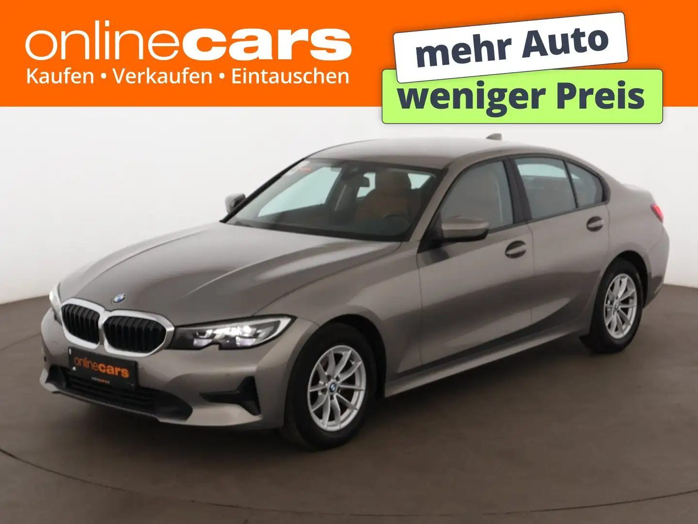 BMW 318 d Limousine Advantage Aut LED LEDER NAVI R-CAM Grau - 1