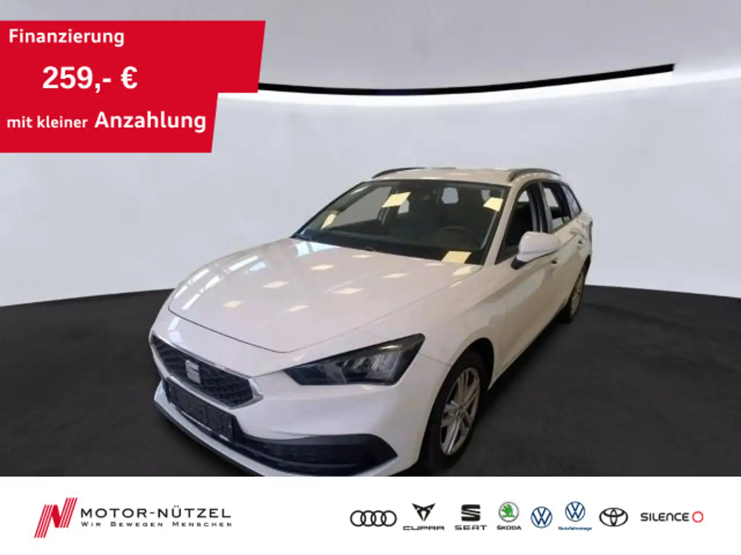 SEAT Leon ST 2.0TDI REFERENCE LED+NAV+SHZ+AHK+GRA+DAB Weiß - 1