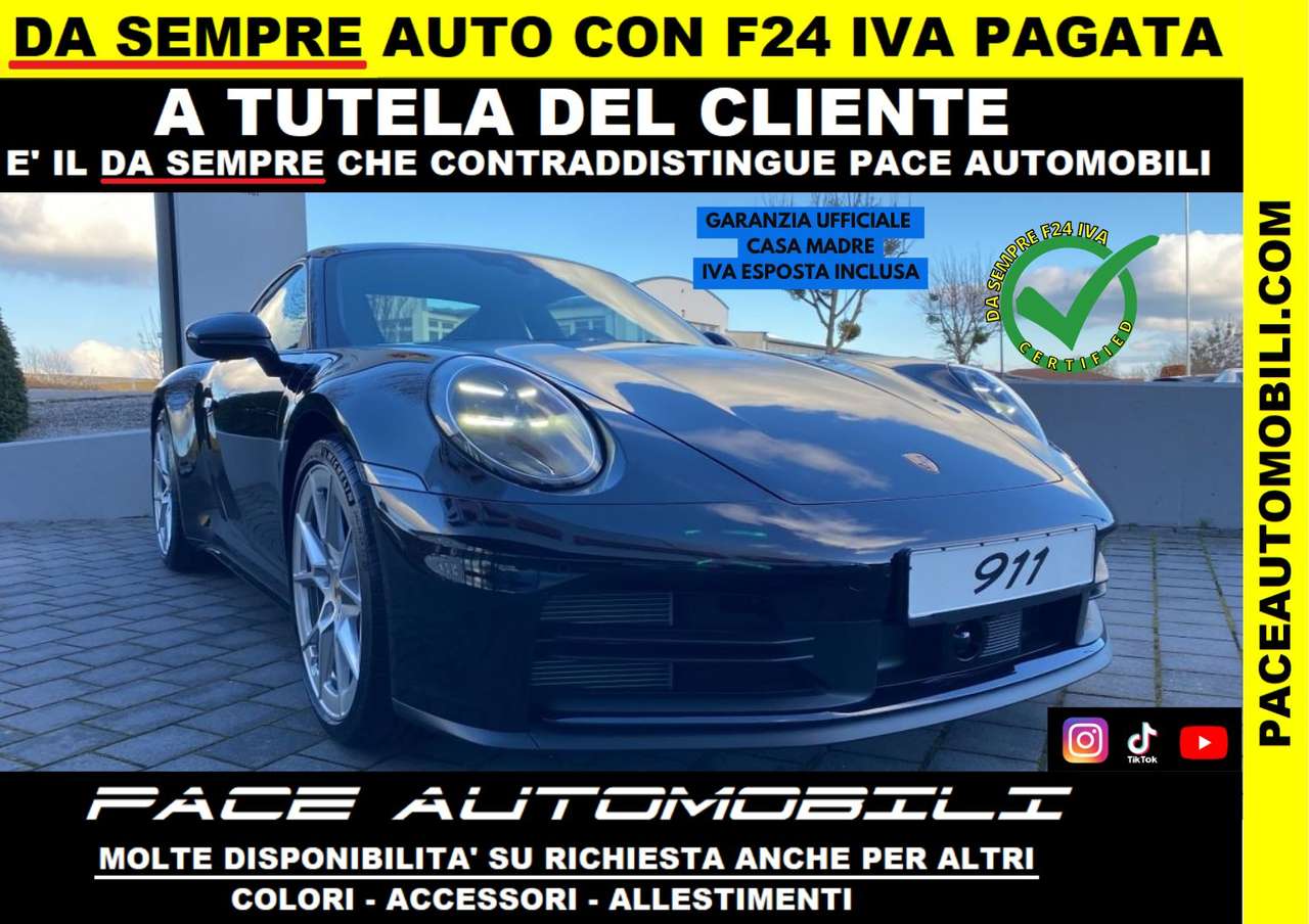 Porsche 992 911 992.2 CARRERA TETTO PELLE NAVI PDC ACC