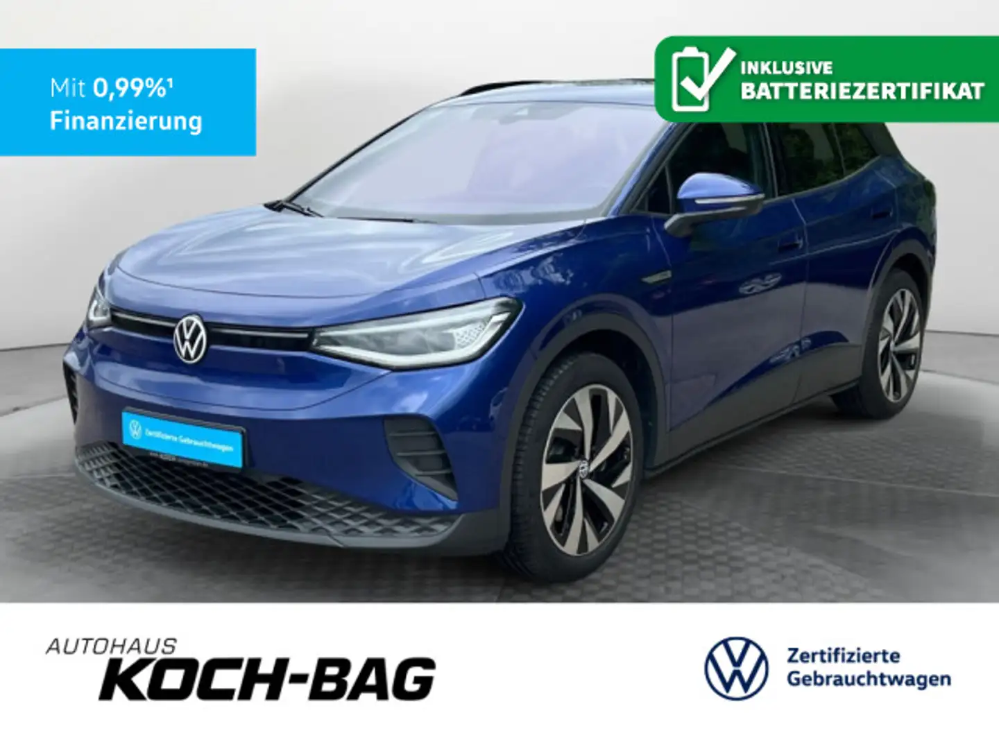 Volkswagen ID.4 Pro Performance Navi LED AHK Blau - 1