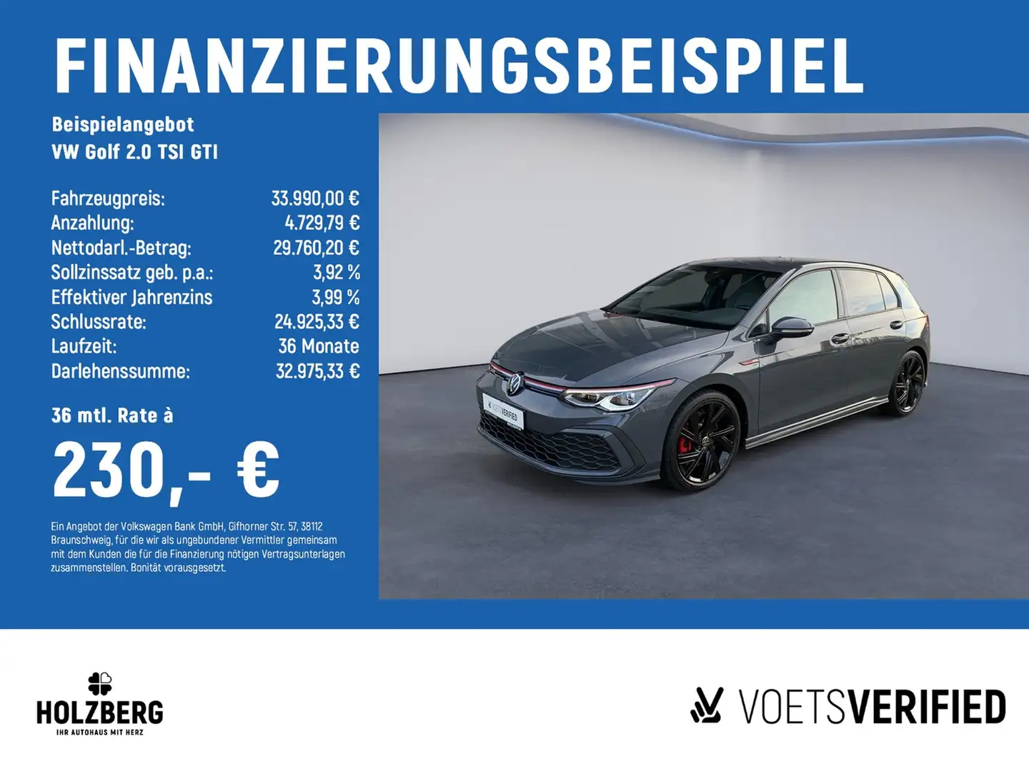 Volkswagen Golf 2.0 TSI GTI MATRIX+H&K+AHK+LEDER Grau - 2