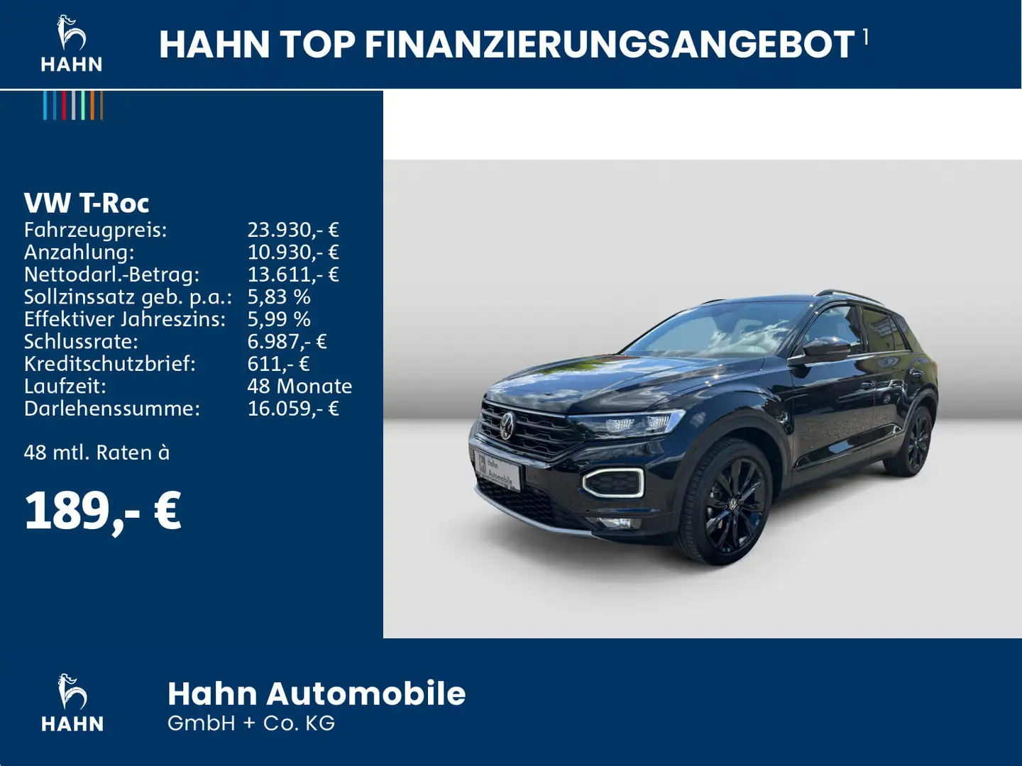 Volkswagen T-Roc 1.5TSI Sport Pano Keyless Entry LED ACC PD Schwarz - 2