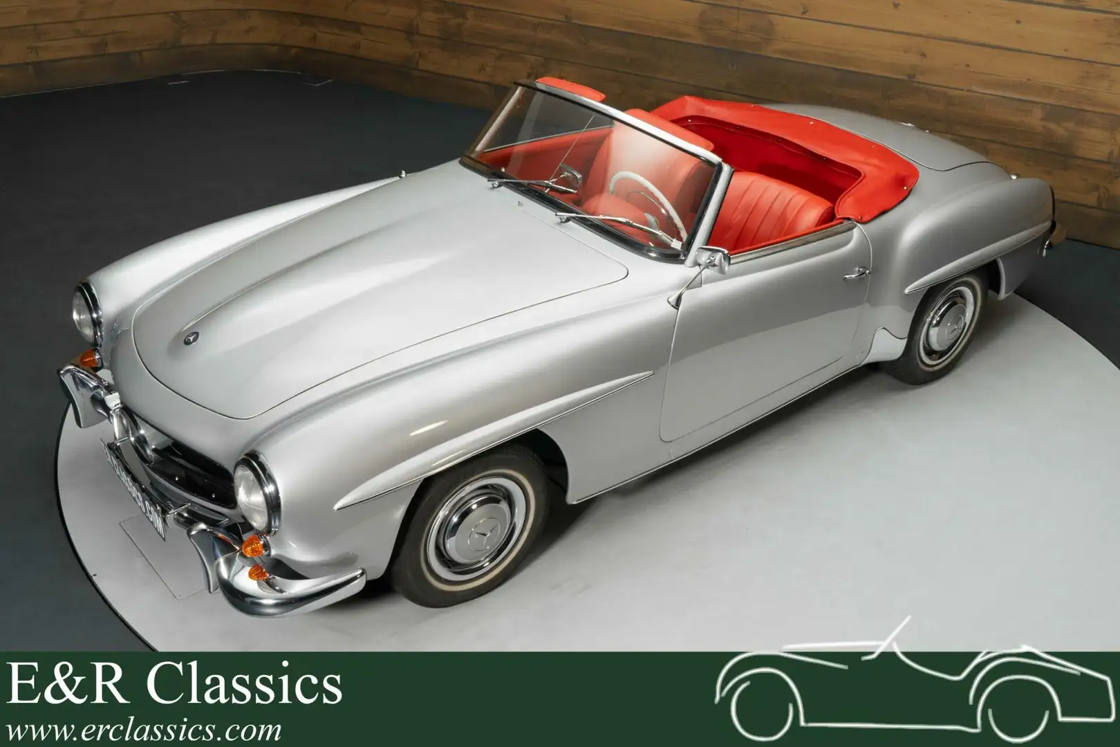 Mercedes-Benz 190 SL Cabriolet Argent - 1