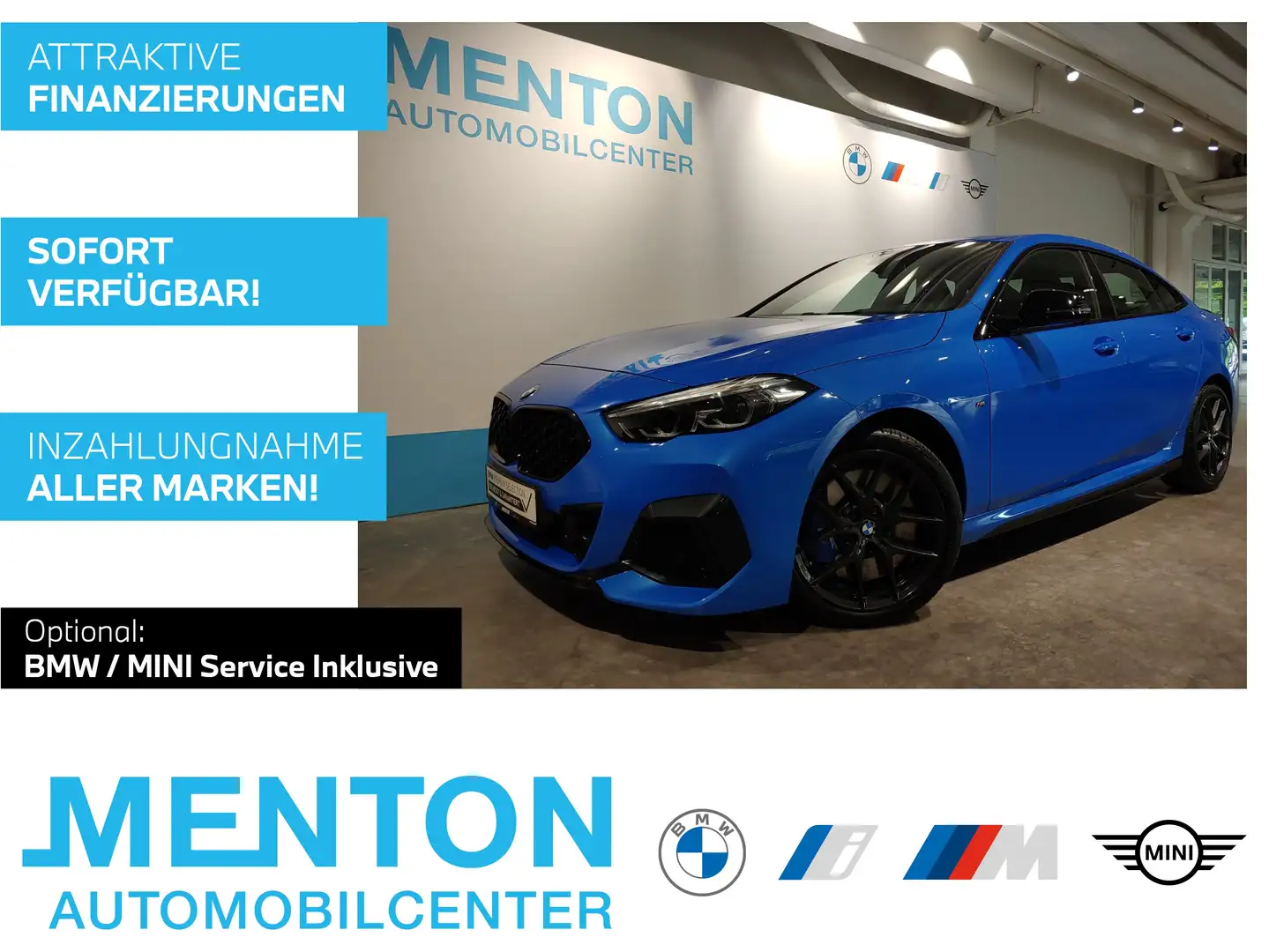 BMW 235 M235i xDrive LCProf./HuD/Harman/Parking-Assis. Bleu - 1