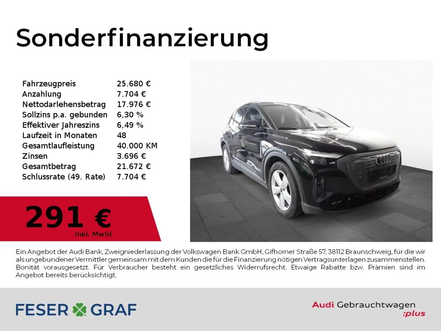 Audi Q4 e-tron 35 Navi,LED,Sportsitze,Kamera,19 Zwart - 1