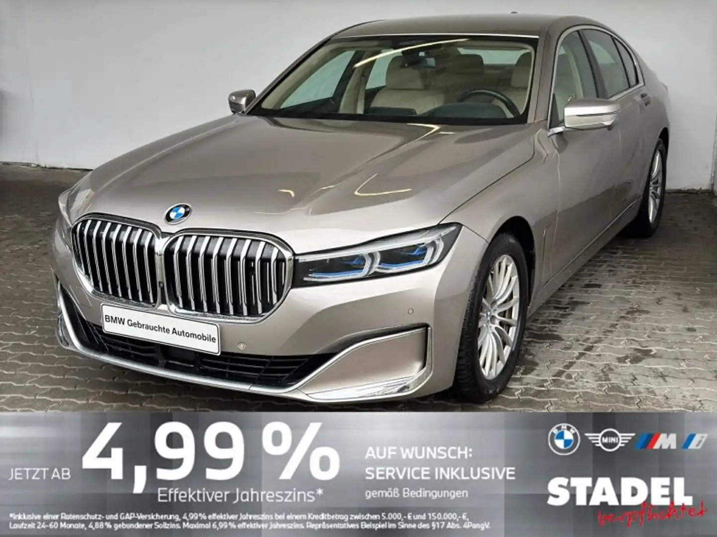 BMW 740 d xDrive Lim. Navi.Laser.HuD.360°.ACC.Gestik Silber - 2