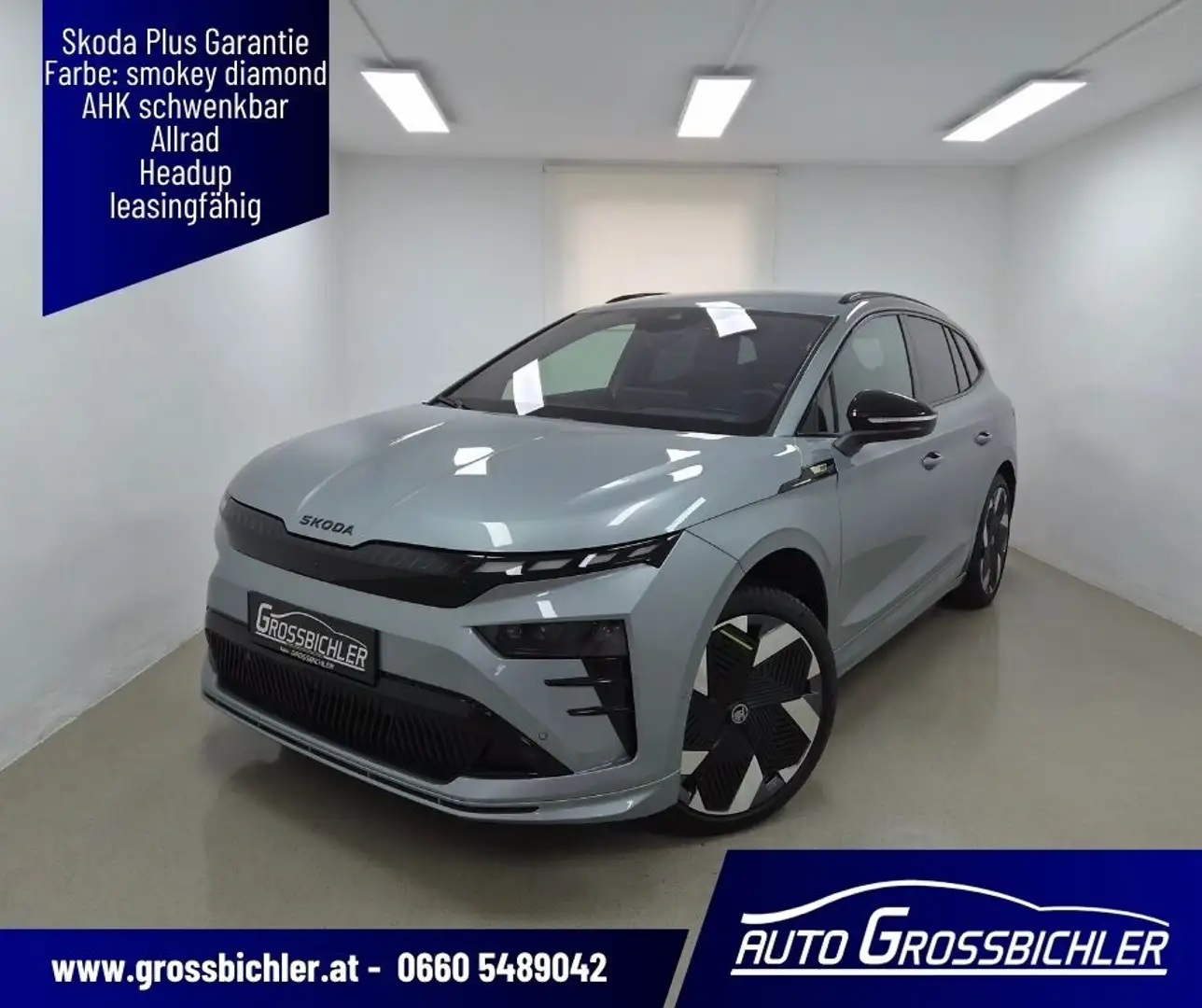 Skoda Enyaq RS Lounge SkodaPlus Garantie, AHK, Matrix, Maxx... Silber - 1