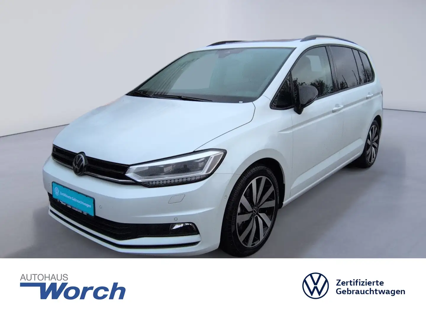 Volkswagen Touran Highline 1.5 TSI DSG STHZ+KINDERSITZ+AHK+ Weiß - 1