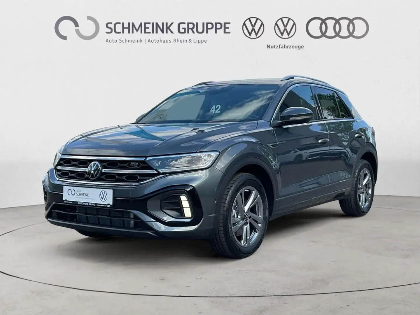 Volkswagen T-Roc R-Line 2.0 l TDI DSG AHK Kamera Navi Grau - 1