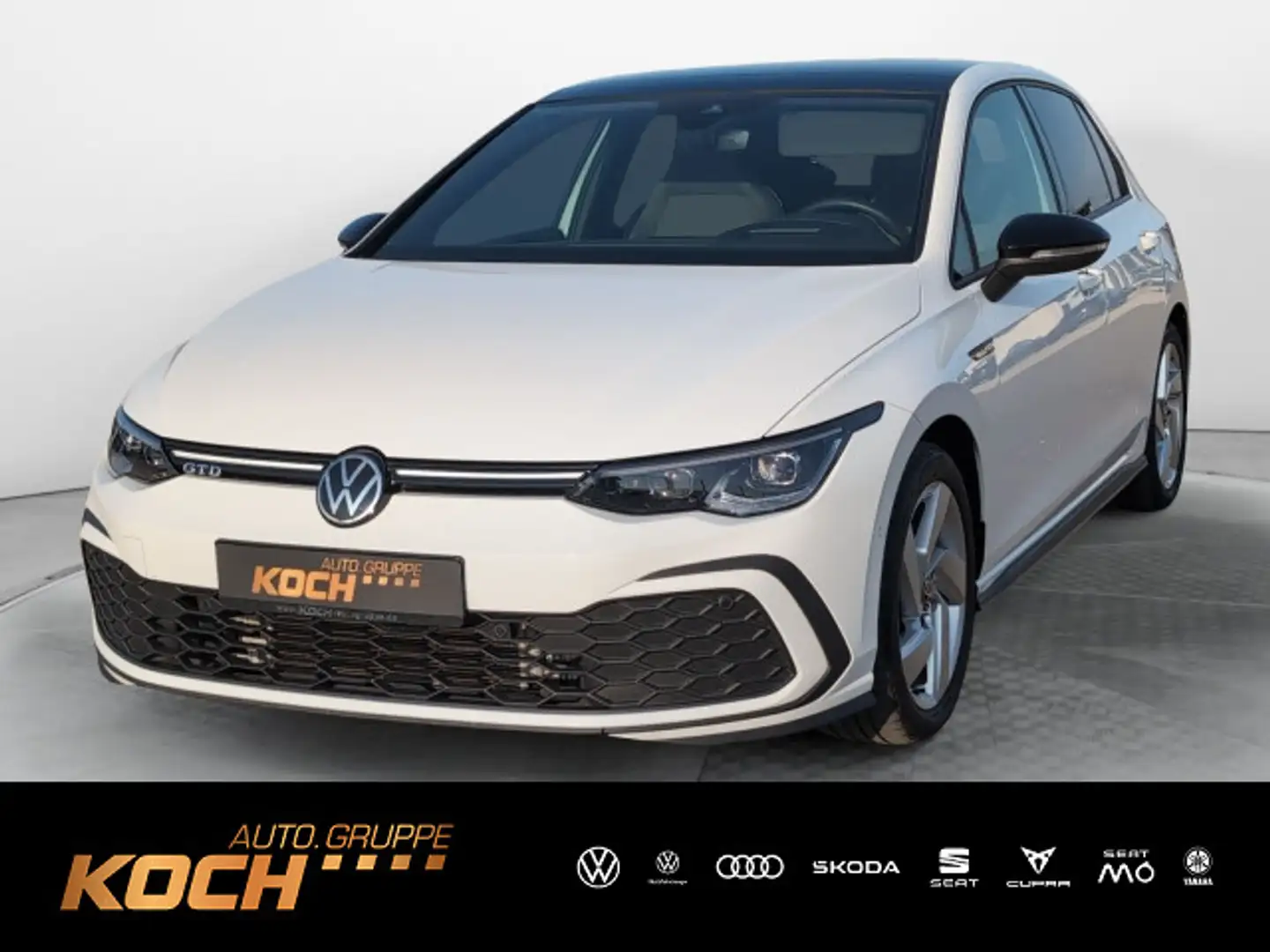 Volkswagen Golf VIII GTD DSG Navi LED Pano AHK Standheiz Blanc - 1