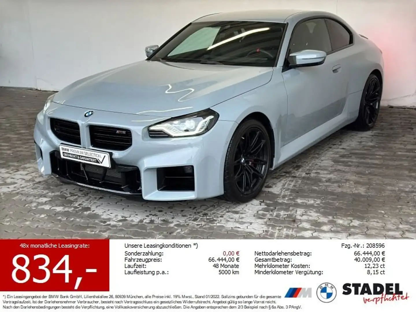 BMW M2 Navi.LED.KomfZg.RFK.LR-Hz.DriveAssist.Ambient Grau - 1