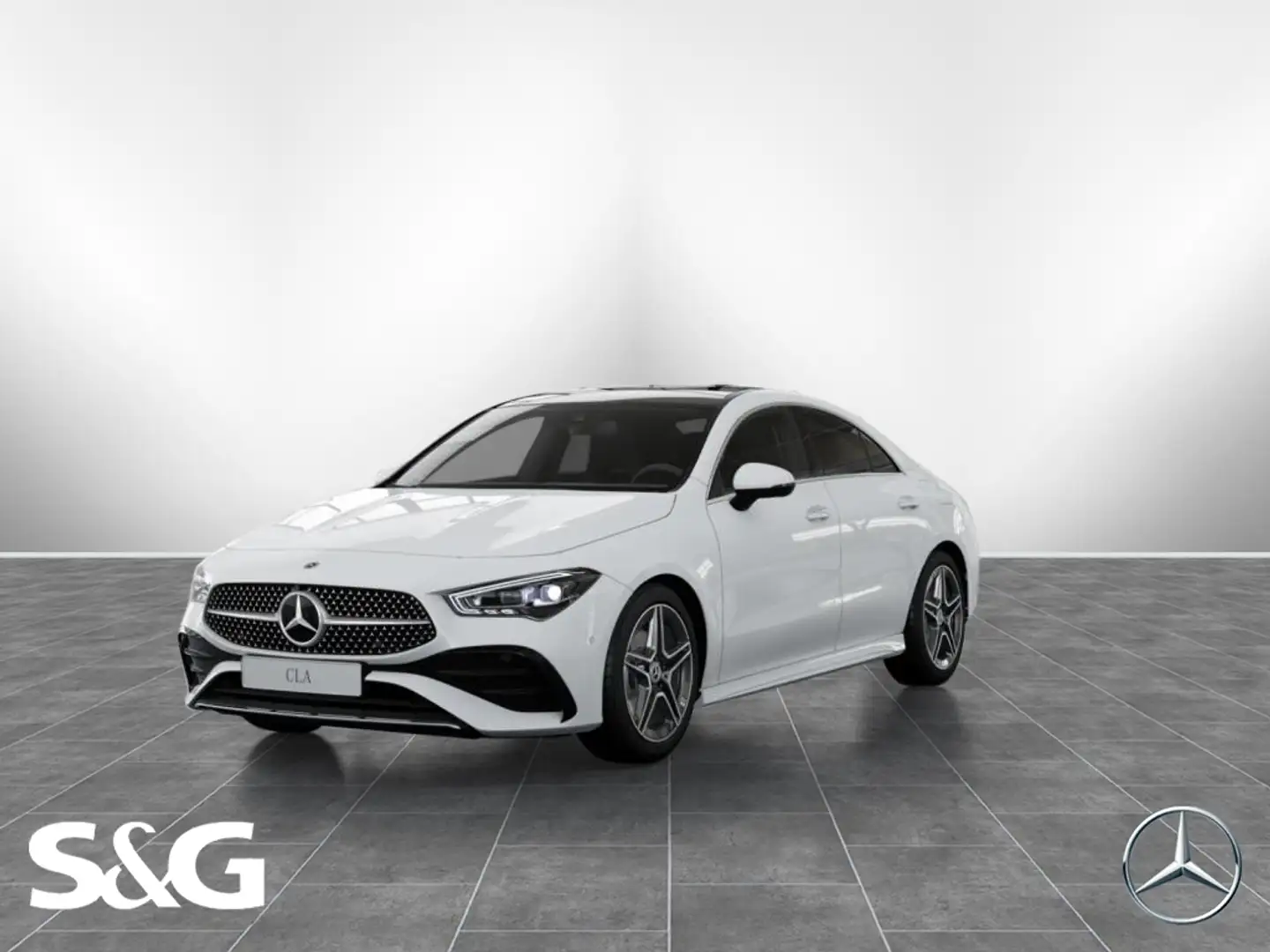 Mercedes-Benz CLA 180 Coupé AMG PANO+DISTRONIC+TOTWINKEL+HIFI Weiß - 1