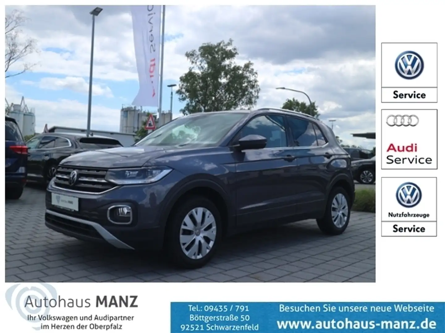 Volkswagen T-Cross 1.0 TSI Style KLIMA LED NAVI ALU Grau - 1