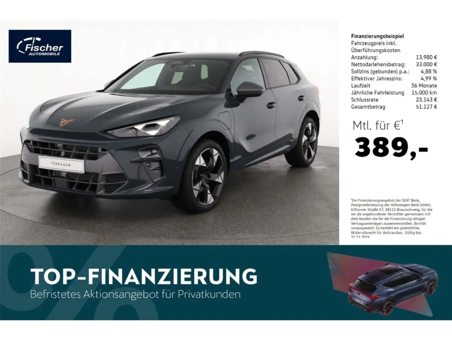 CUPRA Terramar 1.5 e-Hybrid VZ Blau - 1