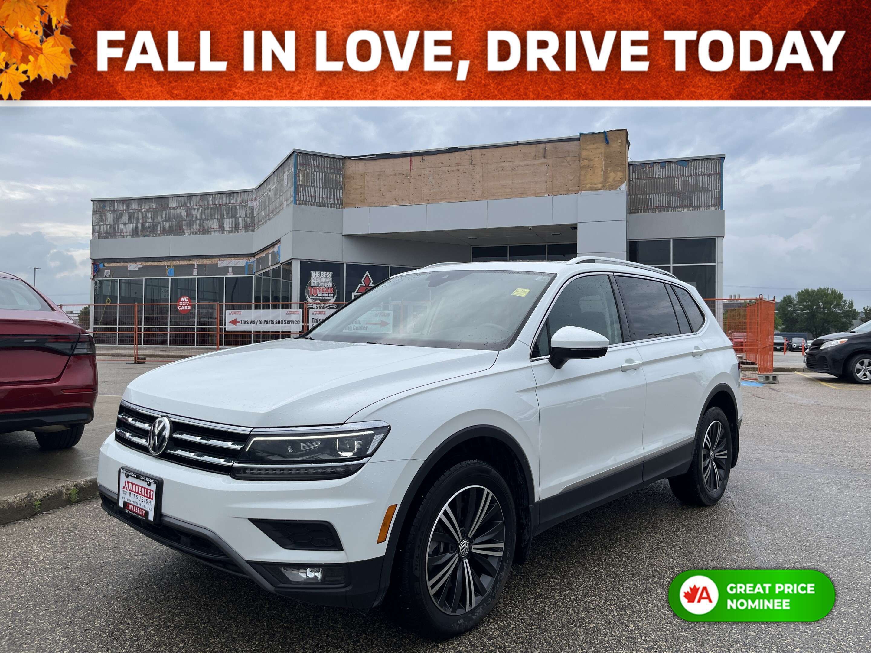 White 2021 Volkswagen Tiguan SUV / Crossover  8-Speed Automatic