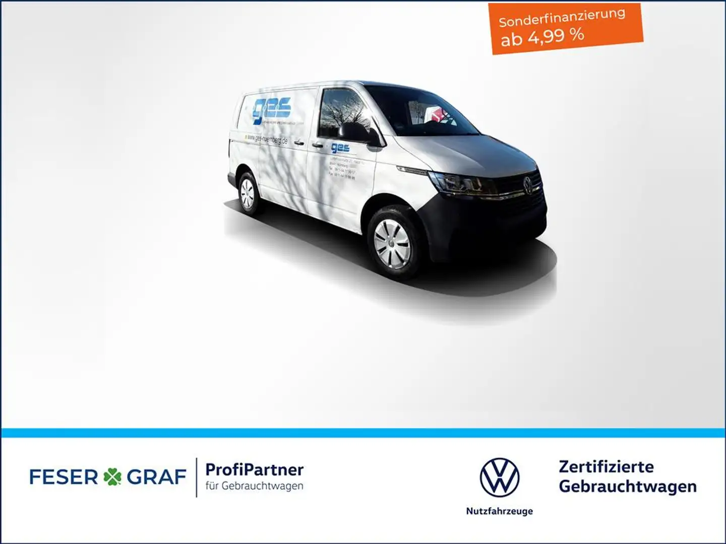 Volkswagen T6.1 Transporter 6.1 Kasten 2.0TDI KomfortPaket-Plus Klimaanlage Blanc - 1
