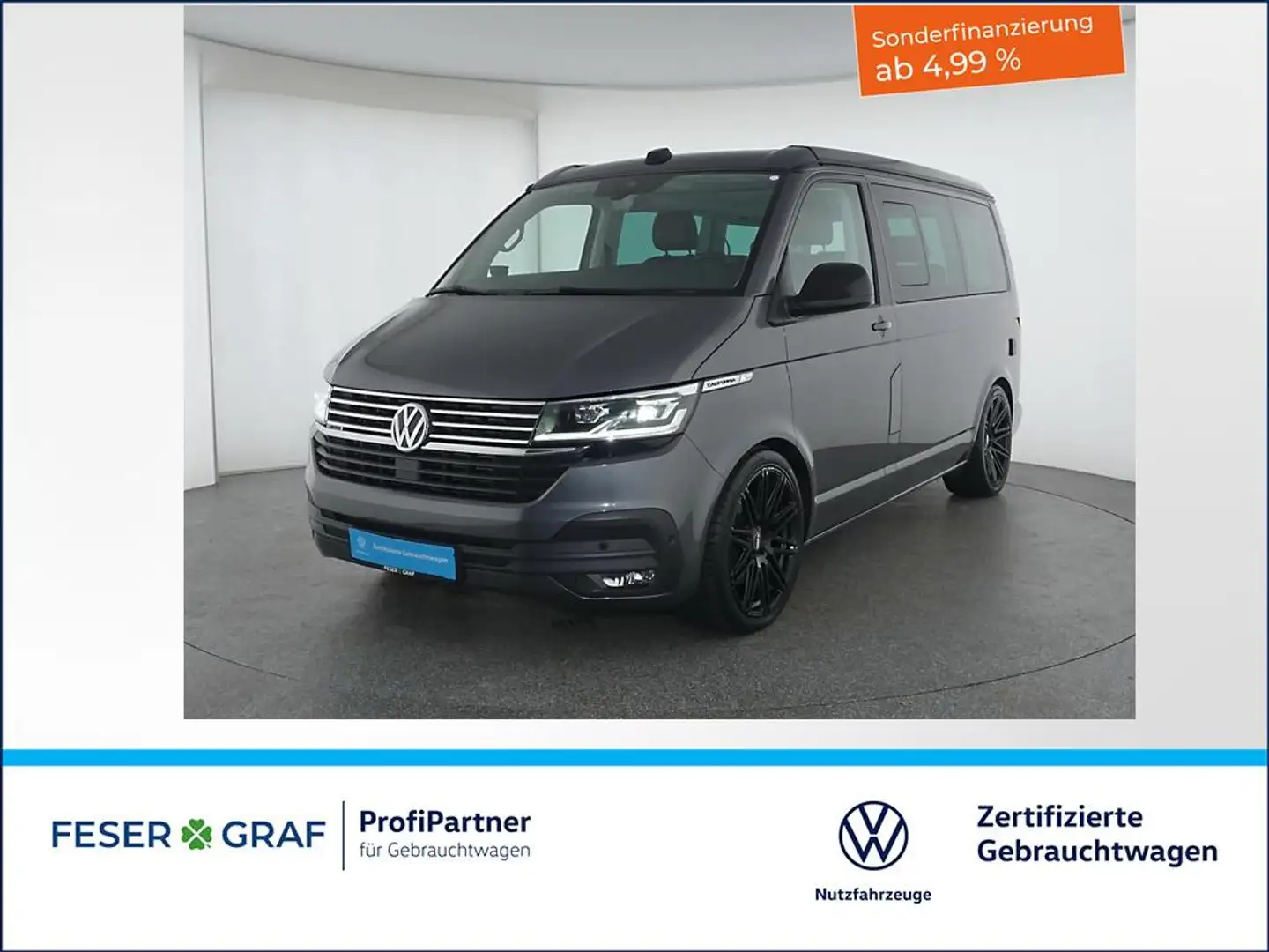 Volkswagen T6.1 California 6.1 2.0 TDI BeachEdition 4x4 DSG AHK Grau - 1