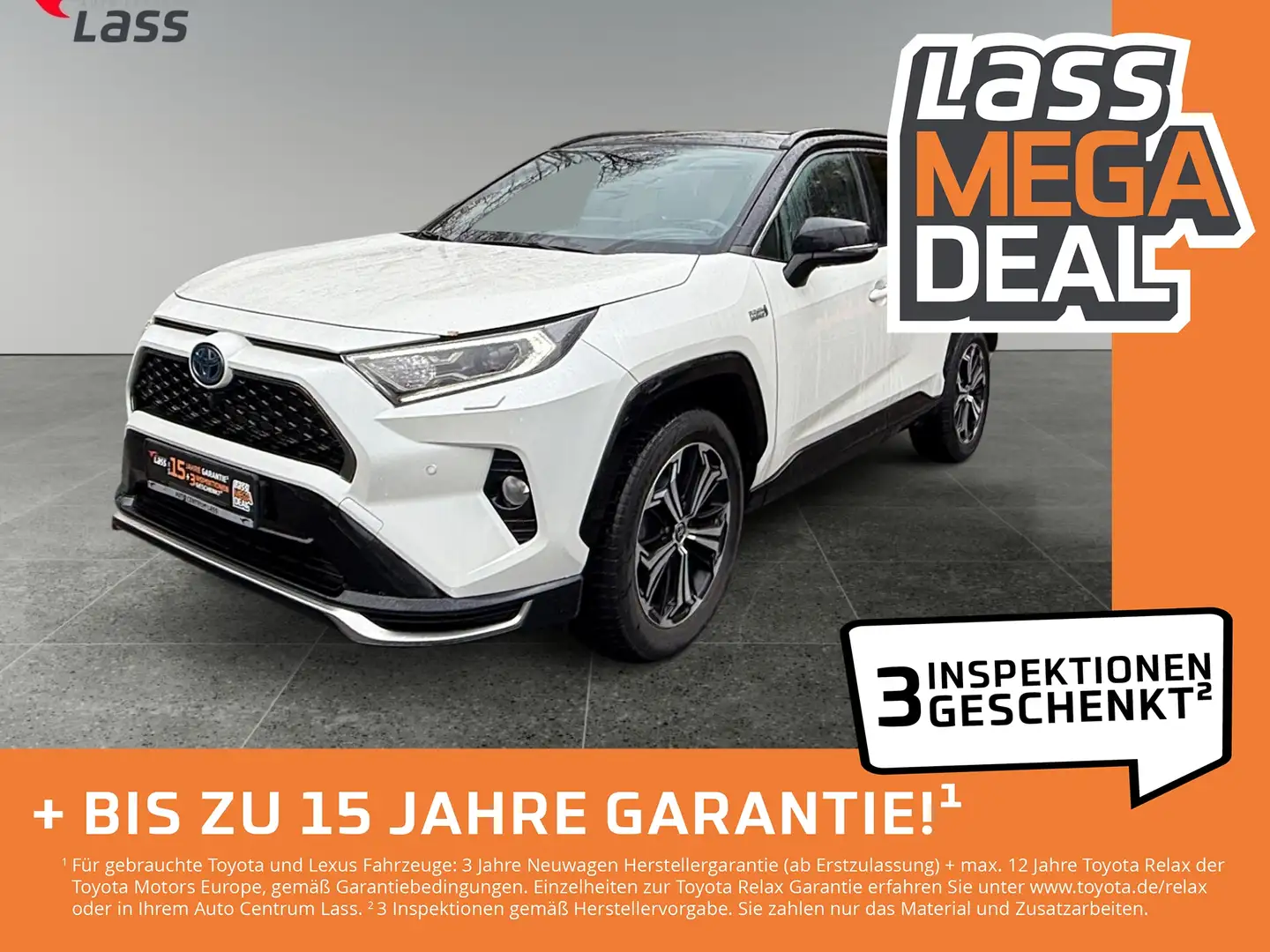 Toyota RAV 4 RAV4 2.5 2xKlima 360 4xSHZ ACC AUT Bel.Sitz Kam. Wit - 1