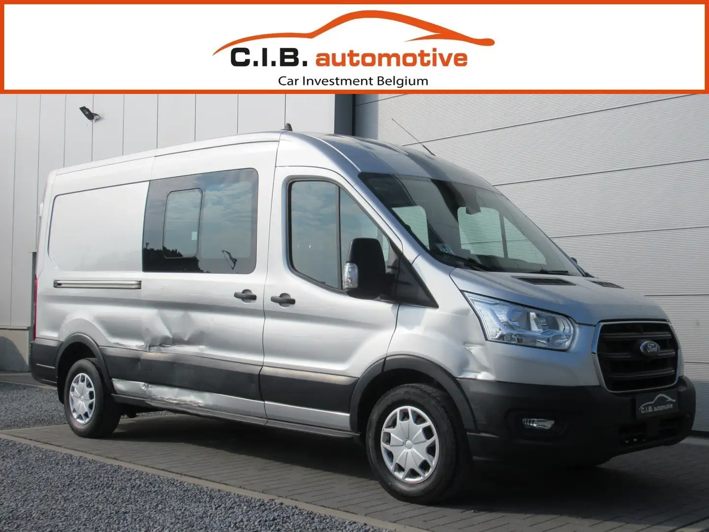 Ford Transit 350L 2.0TDCi € 10.500 Netto / L3H2 / D. Cab 7pl Argent - 1