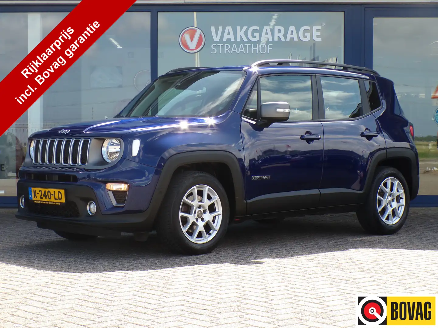Jeep Renegade 1.3T DDCT Limited, Automaat / Sensoren + Camera / Blauw - 1