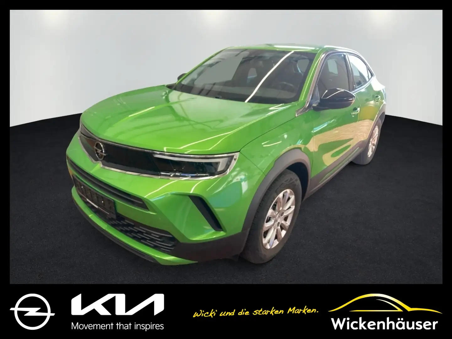 Opel Mokka-E Mokka e 136PS ACC+LED+Fernlichtass+KlimaA+LM Grün - 1