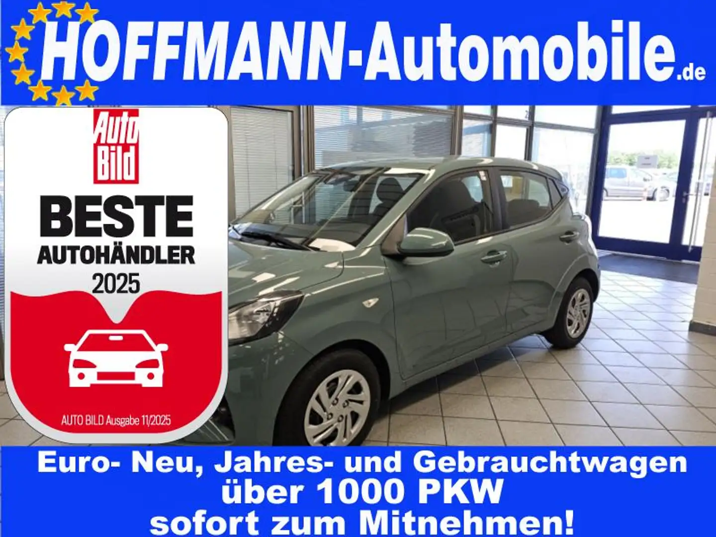 Hyundai i10 Navi,PDC+Kamera,Tempomat,Klimaanlage Green - 1