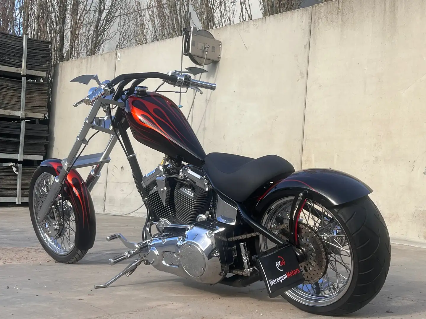 Harley-Davidson Fat Boy *** EVO 1340 engine Custom bike 1 of a kind *** Czerwony - 2