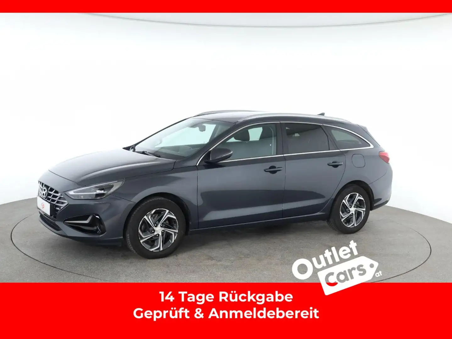 Hyundai i30 cw 1.5i LED+NAVI+ASSIST+LENKRDHZG+TEMP+RFK Schwarz - 1