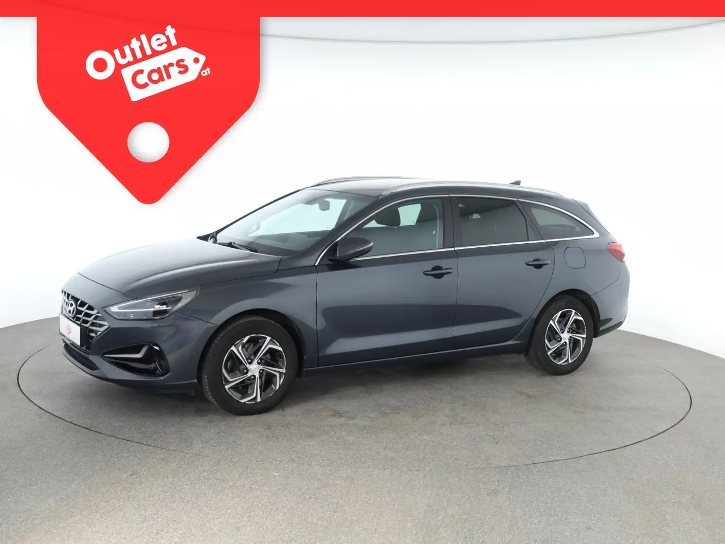 Hyundai i30 cw 1.5i LED+NAVI+ASSIST+LENKRDHZG+TEMP+RFK Schwarz - 1