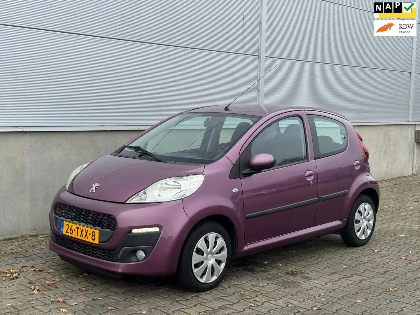 Peugeot 107 1.0 Active 5 Deurs AIRCO|LED|ISOFIX|APK|NAP| Mauve - 1