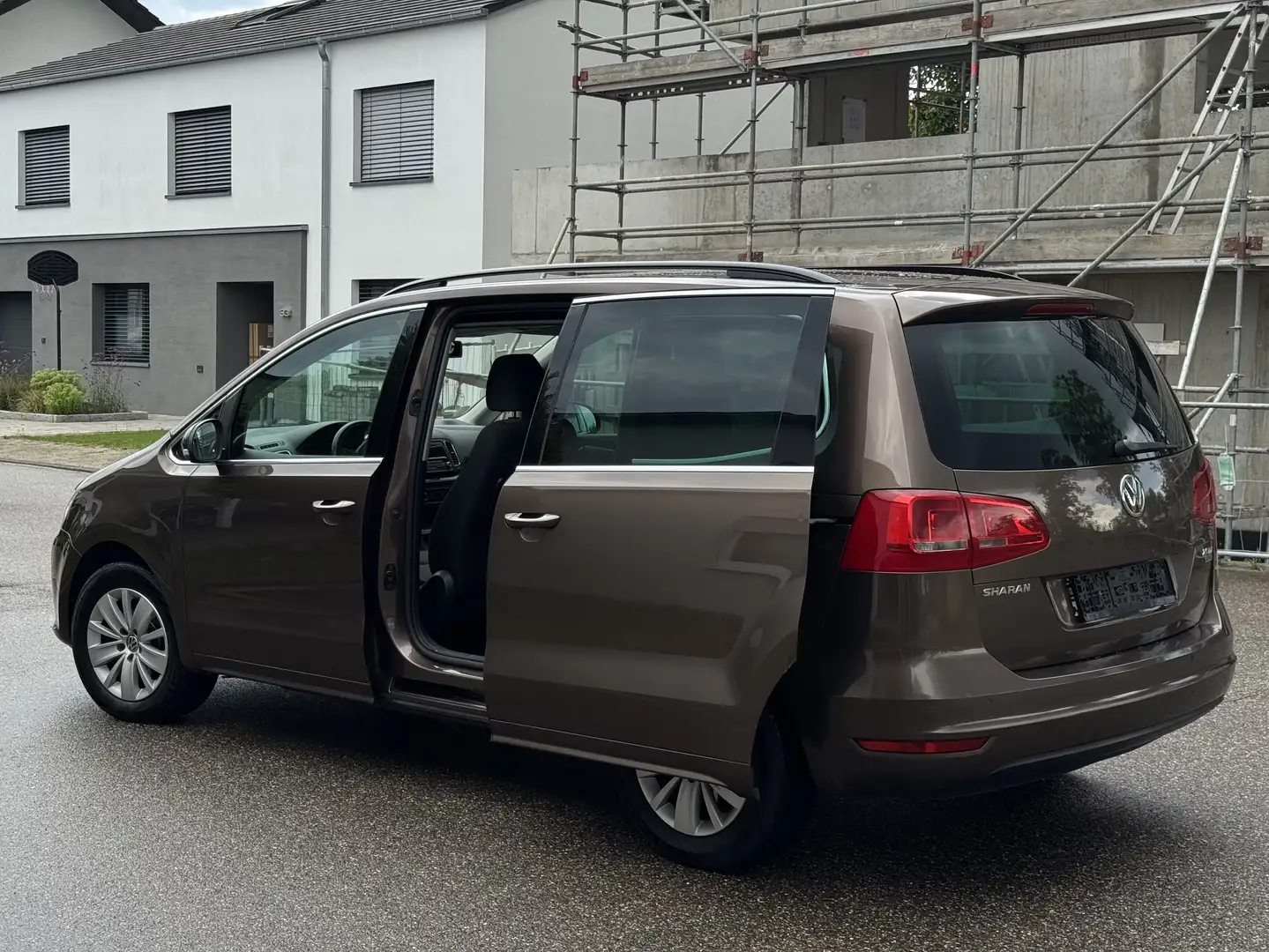 Volkswagen Sharan 2.0 TDI 4Motion Allrad, 1.Hand, Scheckheft, EURO5 Marrón - 2