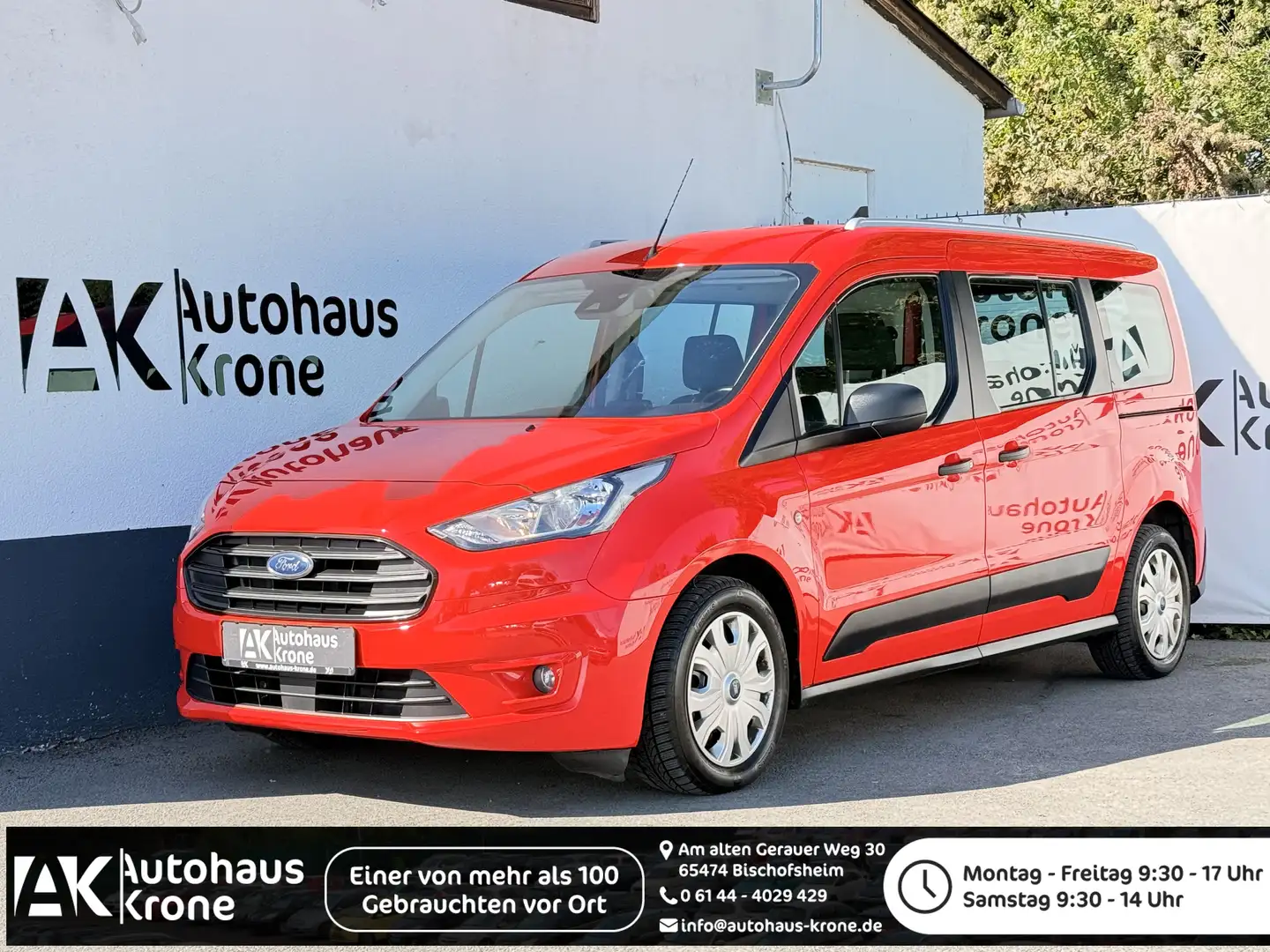 Ford Transit Connect 1.5 EcoBlue (L2) Trend 7 SITZER*LANG* NAVI* Rot - 1