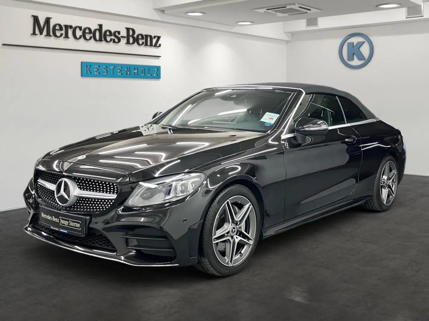 Mercedes-Benz C 200 AMG Cabrio AMG+AIRSCARF+KAMERA+MULTIBEAM Schwarz - 2