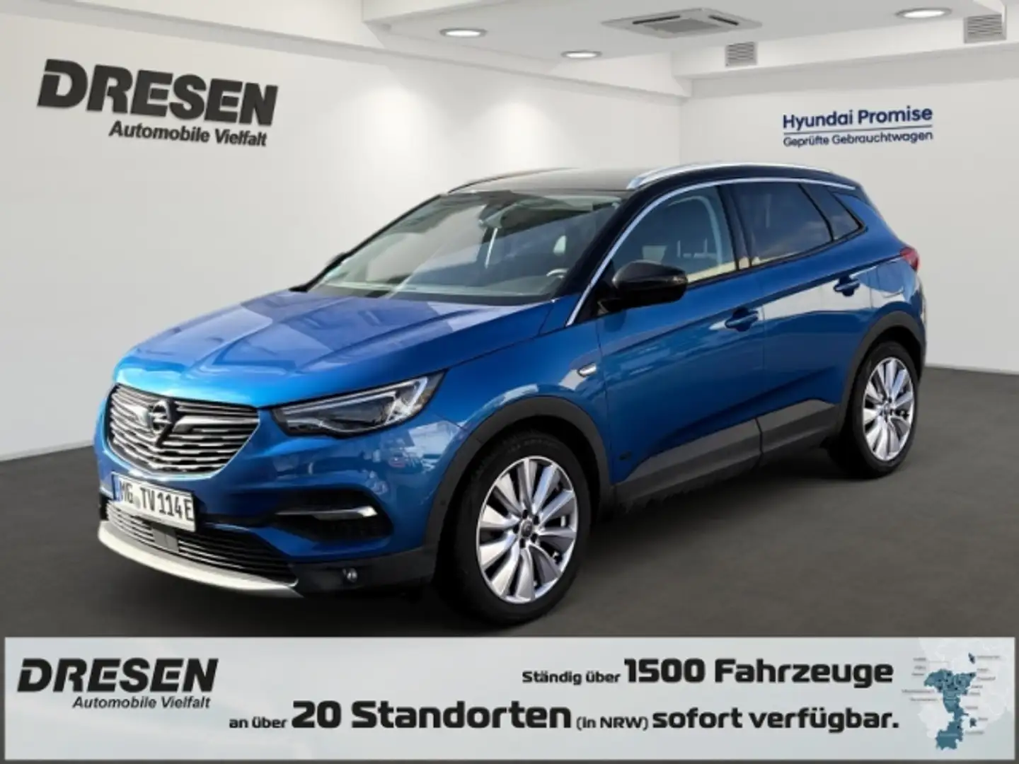 Opel Grandland X 1,6 PHEV Ultimate  4WD 360Grad Kamera/Klimasitze/A Modrá - 1