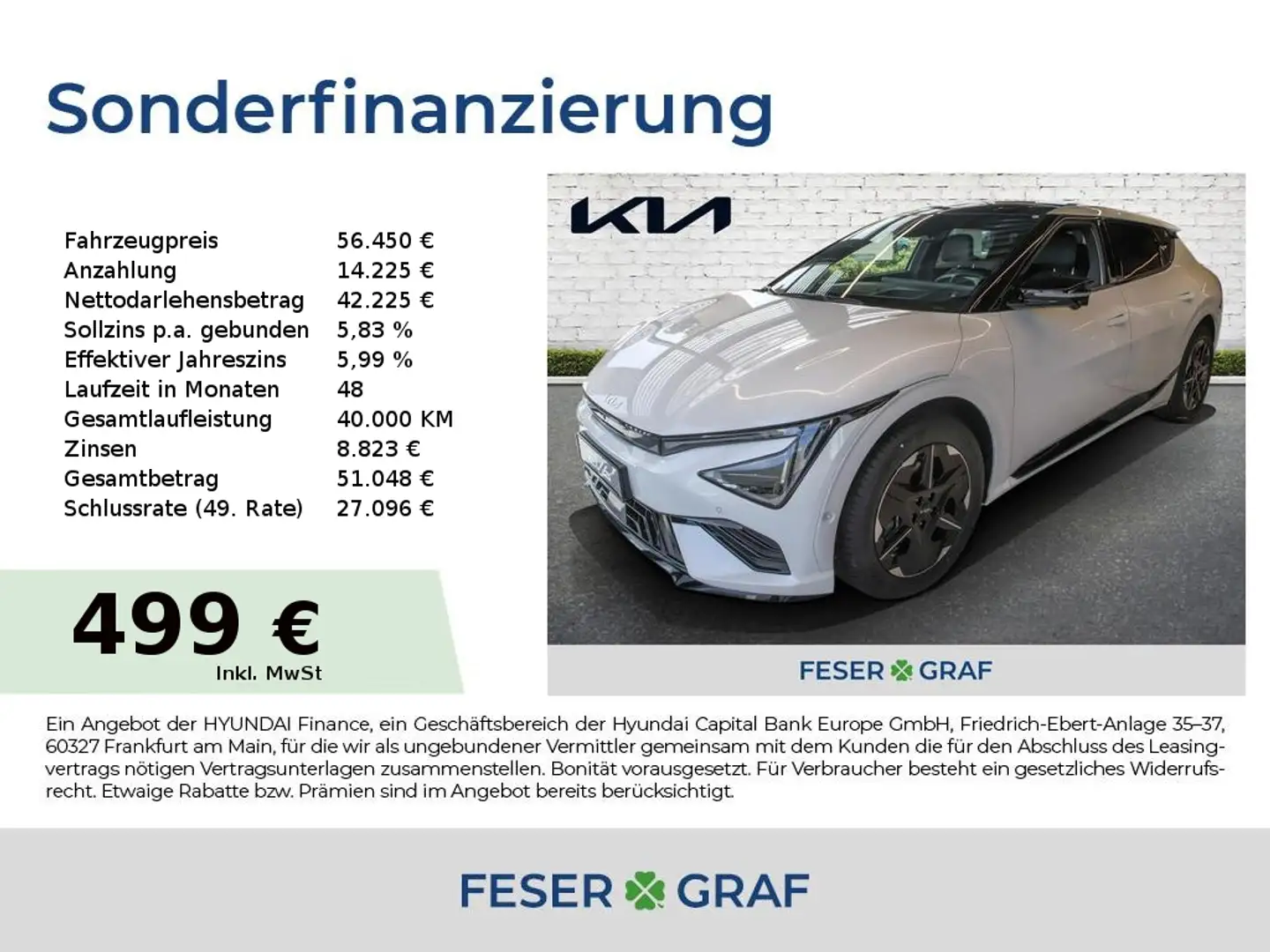 Kia EV6 GT-Line 84 kWh AWD Wärmepumpe Assist+ Pano Weiß - 1