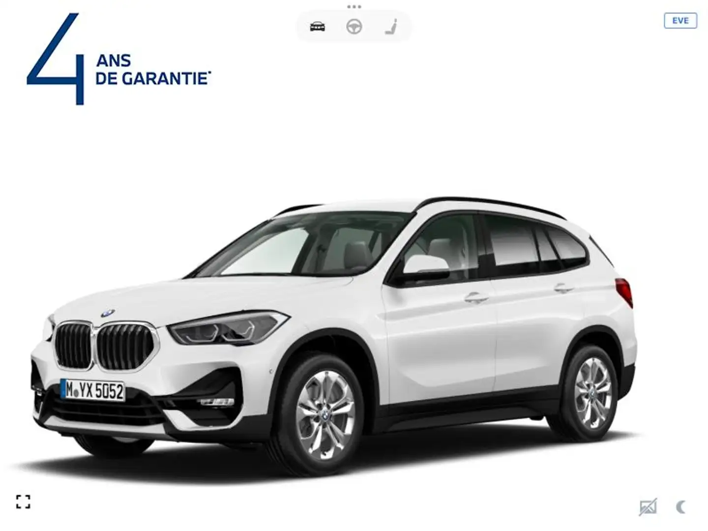 BMW X1 X1 sDrive 18d Blanc - 1