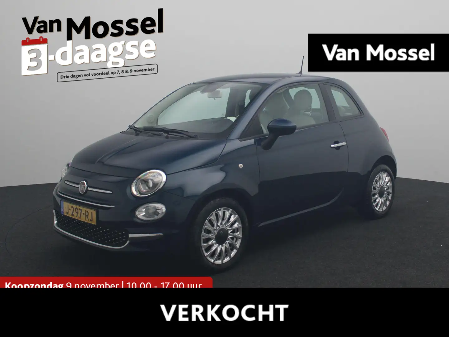 Fiat 500 1.0 Hybrid Lounge Blauw - 1