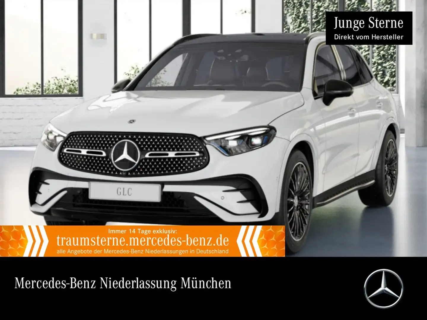 Mercedes-Benz GLC 300 e 4M AMG+NIGHT+PANO+360+AHK+BURMESTER+9G Weiß - 1