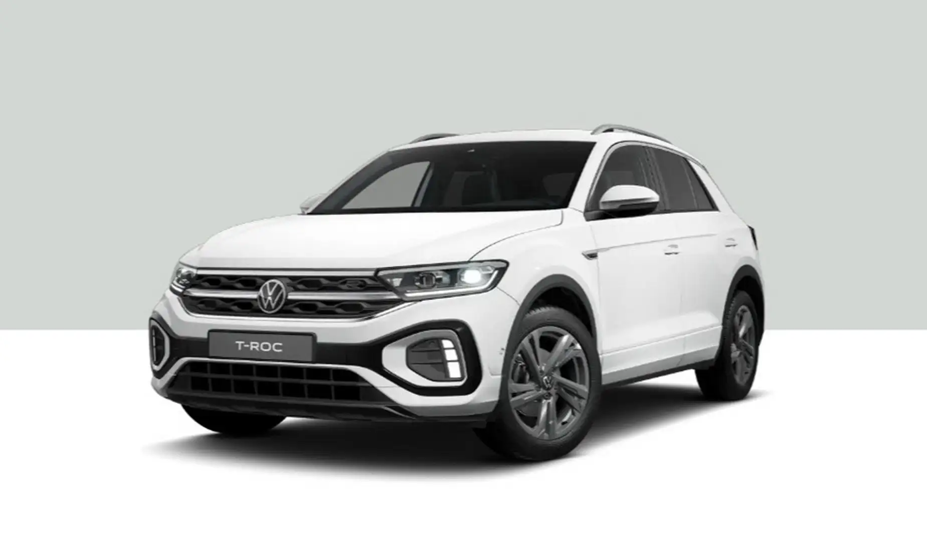 Volkswagen T-Roc R-Line 1.5 TSI OPF DSG AHK+ACC+RearView Blanc - 2