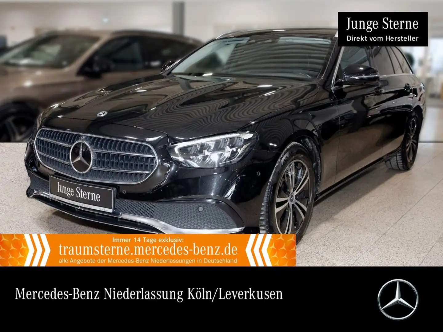 Mercedes-Benz E 220 d T AVANTG+360+AHK+LED+FAHRASS+9G Schwarz - 1