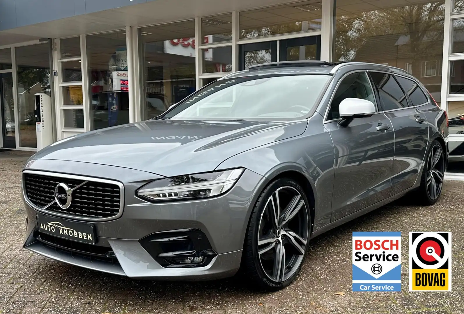 Volvo V90 2.0 T5 R-Design Led, Pano, Auto Pilot, Camera, LM. Grijs - 1
