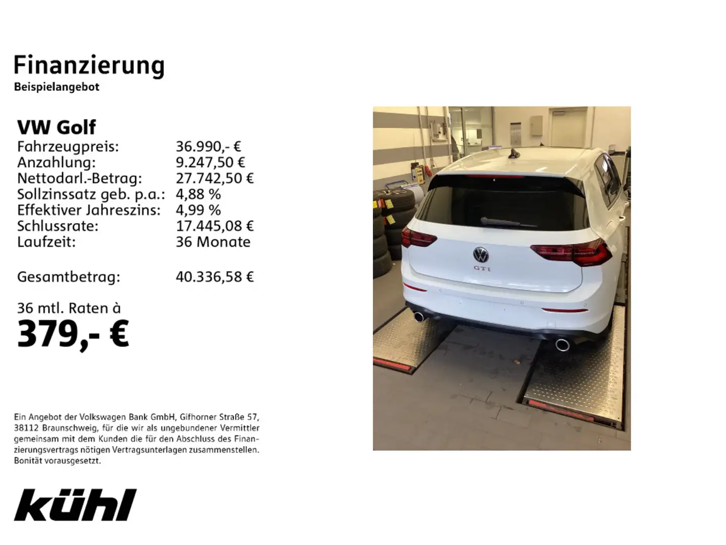 Volkswagen Golf GTI Golf VIII 2.0 TSI DSG GTI Navi,Pano,Black Style, Weiß - 2