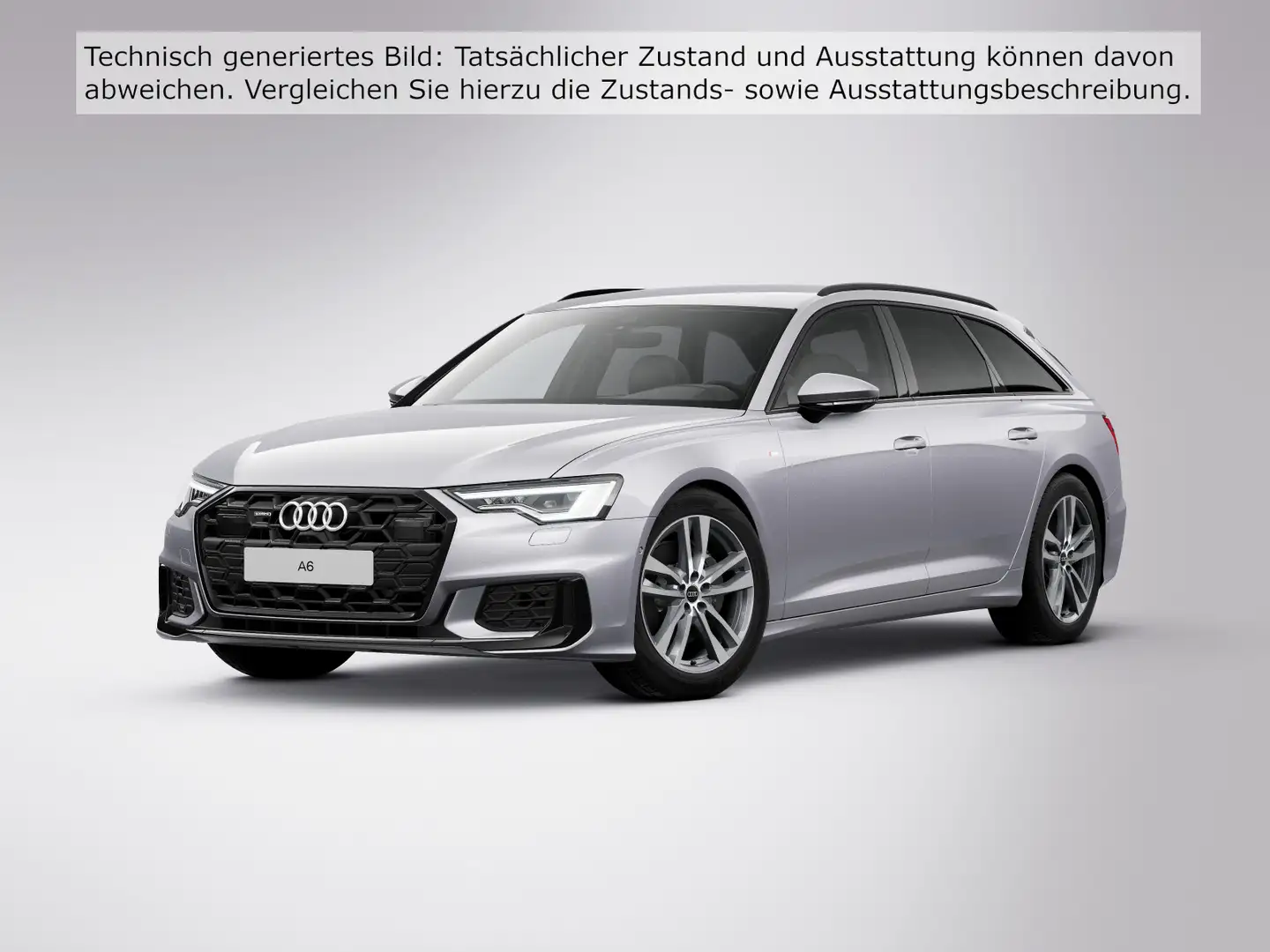 Audi A6 50 TDI qu S-Line Black AHK 360° MATRIX Silber - 2