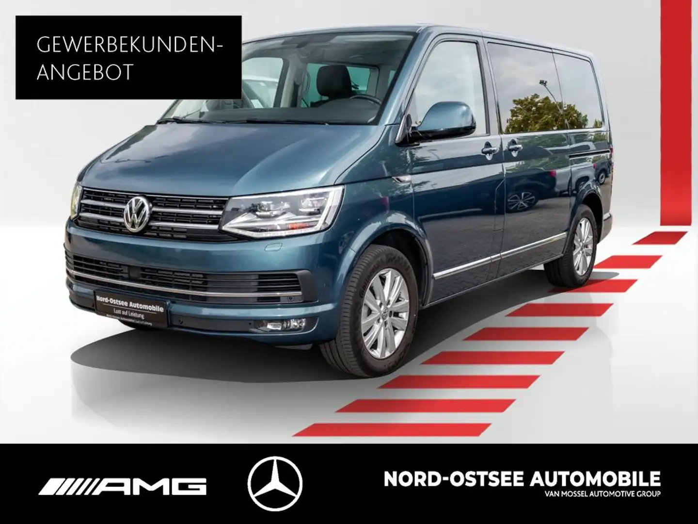 Volkswagen T6 Multivan T6 2.0 TDI Multivan Highline STH el.Schiebe LED Зелений - 1