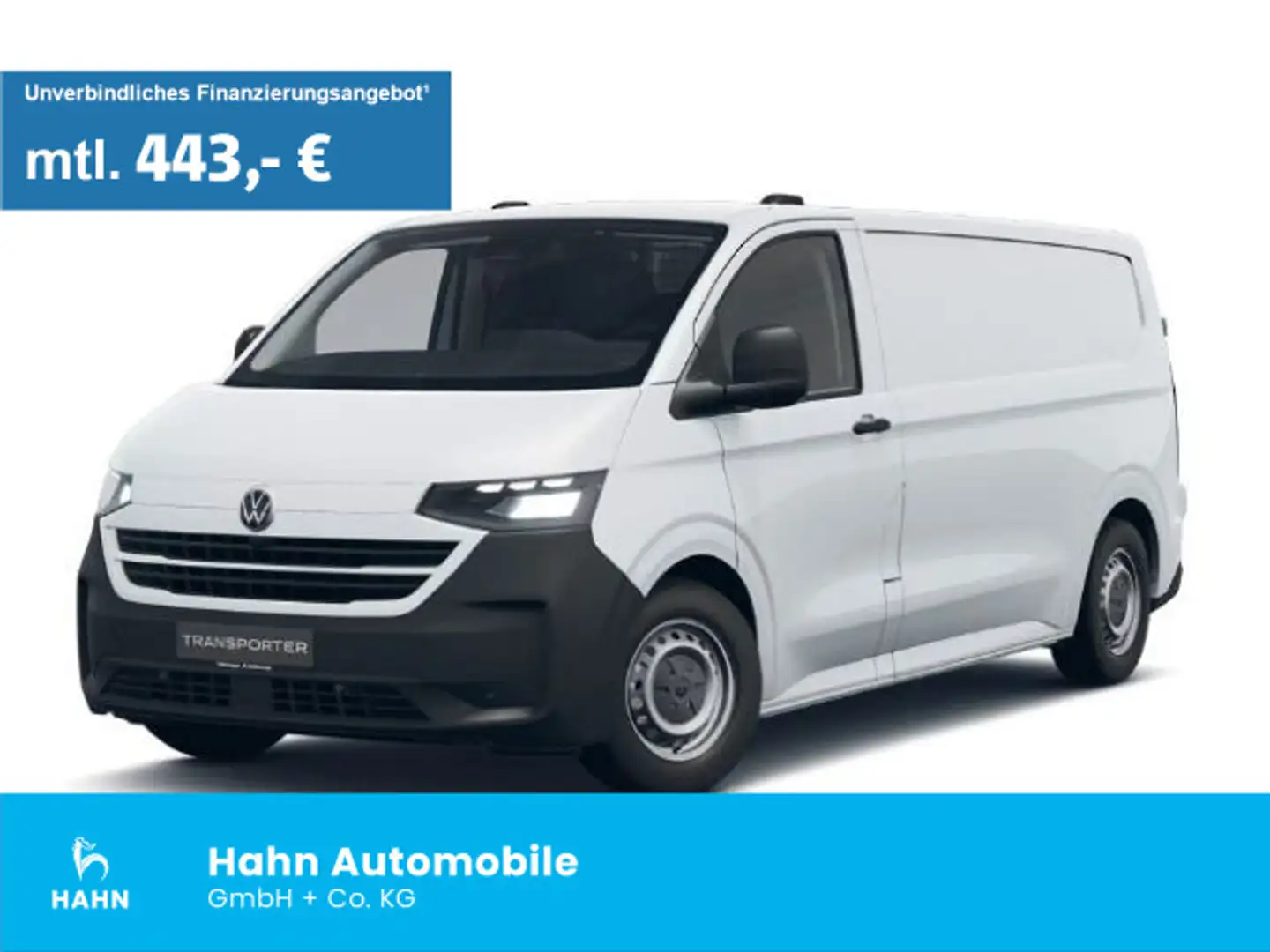 Volkswagen T7 Transporter Kasten 110kW TDI 8-G Aut. LR Weiß - 1