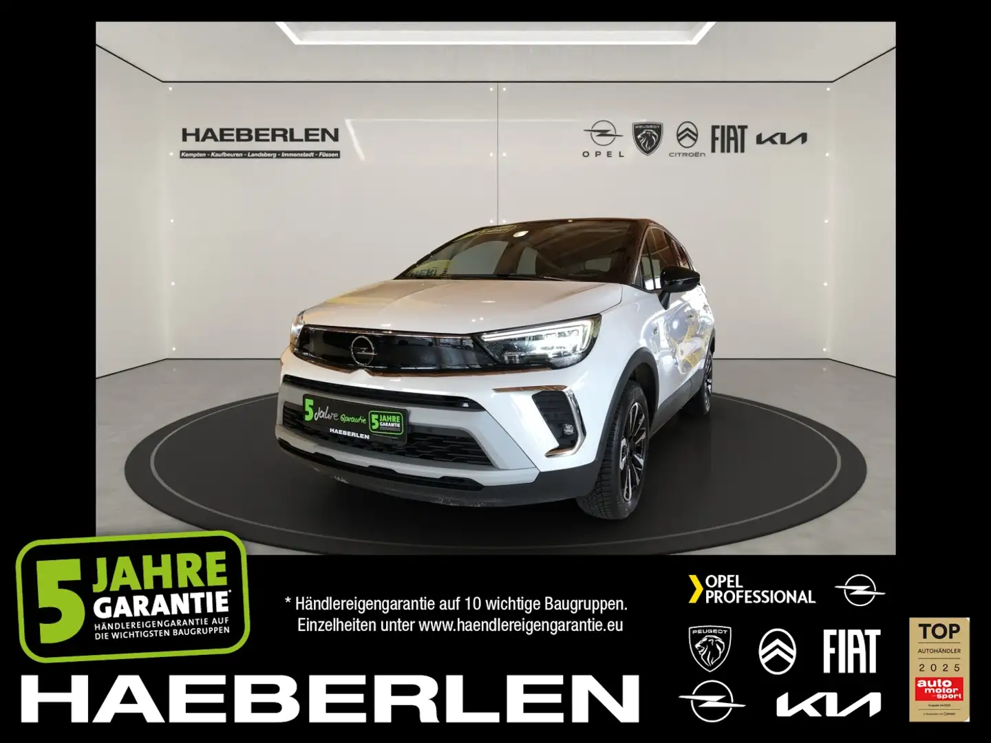 Opel Crossland 1.2 Turbo Elegance Paket Matrix+LED+LM Weiß - 1